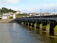 View of stone bridge with multiple arches